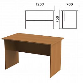 Стол письменный "Монолит", 1200х700х750 мм, цвет орех гварнери, СМ1.3 - Фото предпросмотра