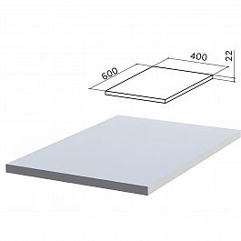 Крышка для тумбы приставной "Монолит", 400х600х22 мм, серый, ТМ02.11 - Фото предпросмотра