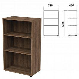 Шкаф (стеллаж) "Приоритет", 720х420х1215 мм, 2 полки, лагос, К-933, К-933 лагос - Фото предпросмотра