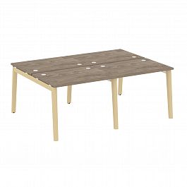 Рабочая станция "Onix wood" OW.D.RS-4.1.7 тиквуд темный/дуб светлый - Фото предпросмотра