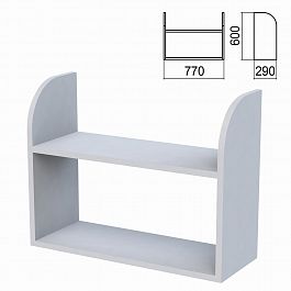 Полка навесная настенная "Арго", 770х290х600 мм, серый - Фото предпросмотра