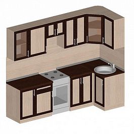 Кухня "Фокус" угловая №1 - Фото предпросмотра