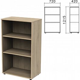 Шкаф (стеллаж) "Приоритет", 720х420х1215 мм, 2 полки, кронберг, К-933, К-933 кронберг - Фото предпросмотра